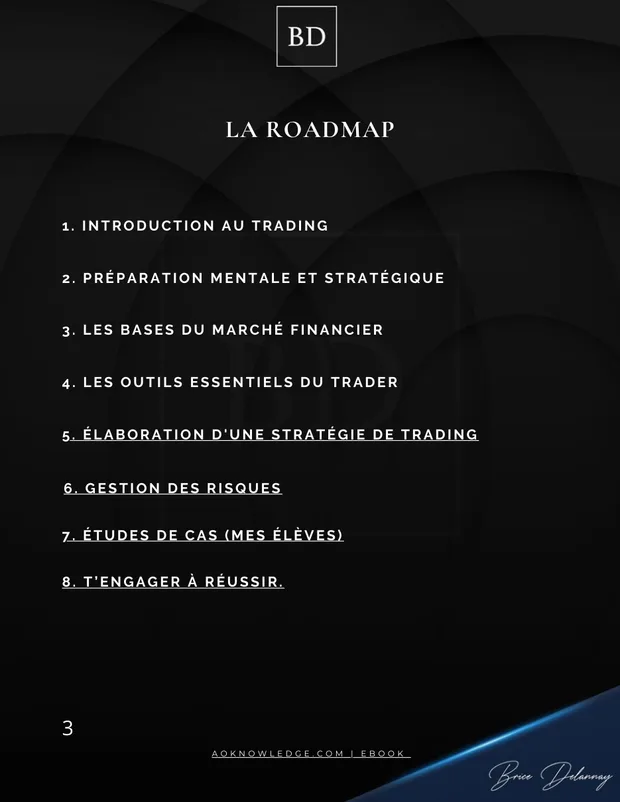 Page du workbook : les huit étapes de la roadmap
